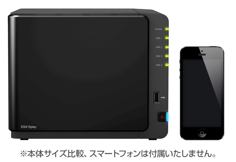 DiskStation DS415play | Synology 4ベイオールインワンNASキット ...