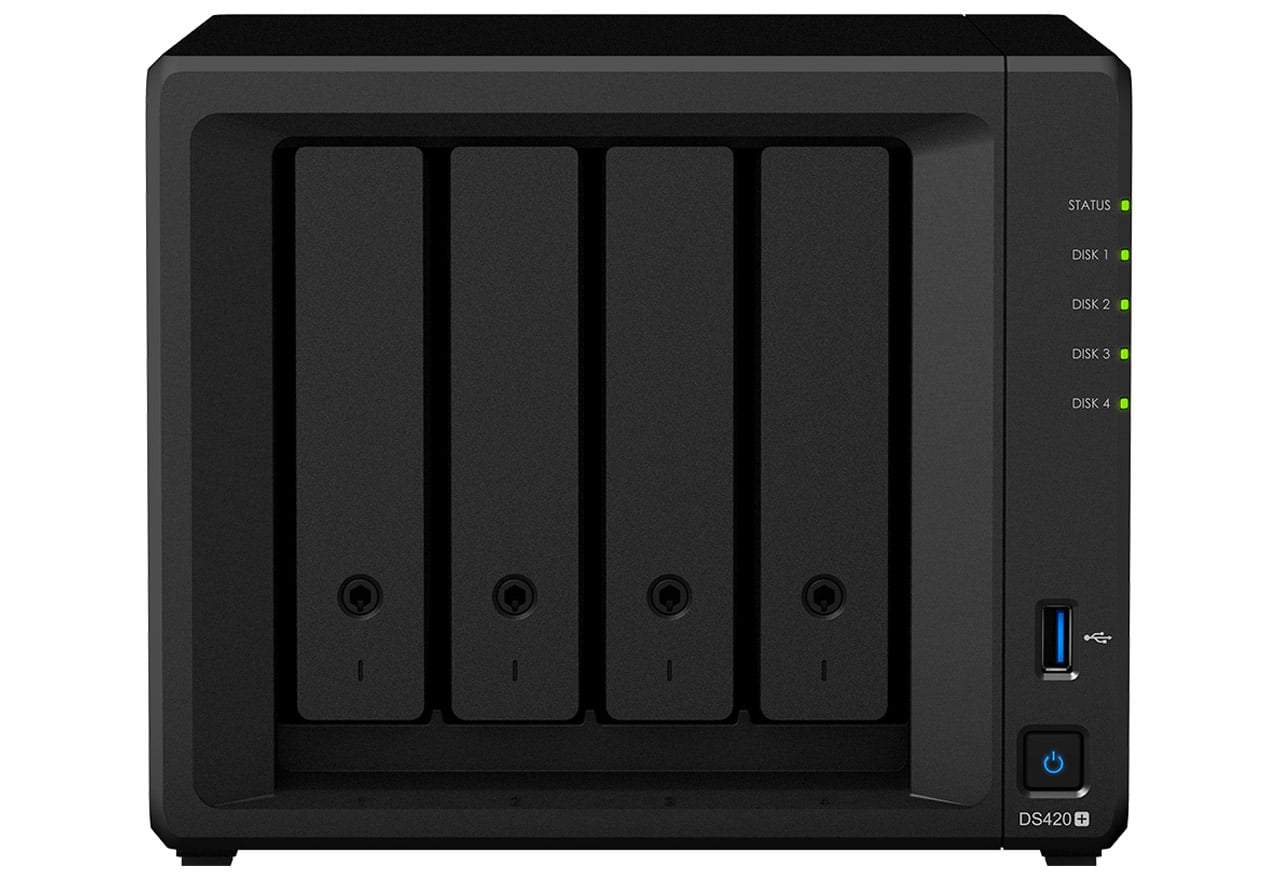 8TB HDD Storage Synology DiskStation DS420+ NAS Server for Business with Celeron CPU 6GB Memory Synology DSM Operating System 