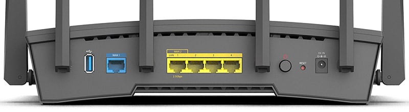 2.5ギガビットWAN/LANポートを装備