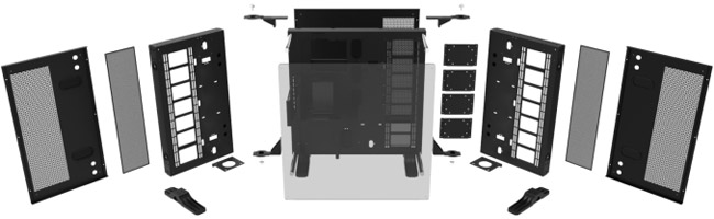 ケース本体をDIY可能な「Dismantlable Modular Design」