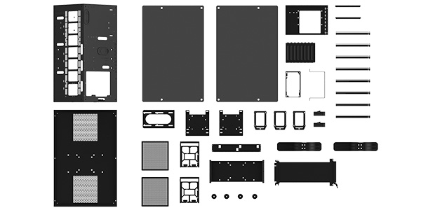 ケース本体をDIY可能な「FullyModularDesign」