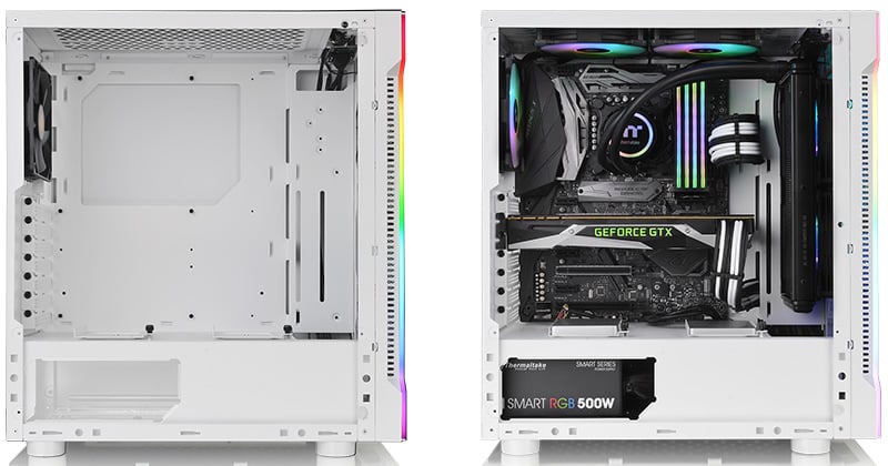 Thermaltake H200 TG RGB Snow Edition