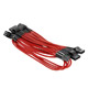 4Pin Peripheral Sleeved Cable Red