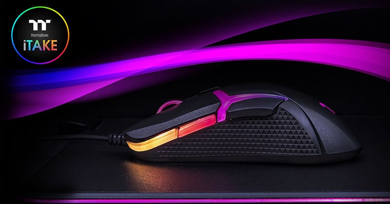 Thermaltake TT PREMIUM GAMING LEVEL 20 RGB ゲーミングマウス 左右対称デザイン 8ボタン搭載 GMO-LVT 