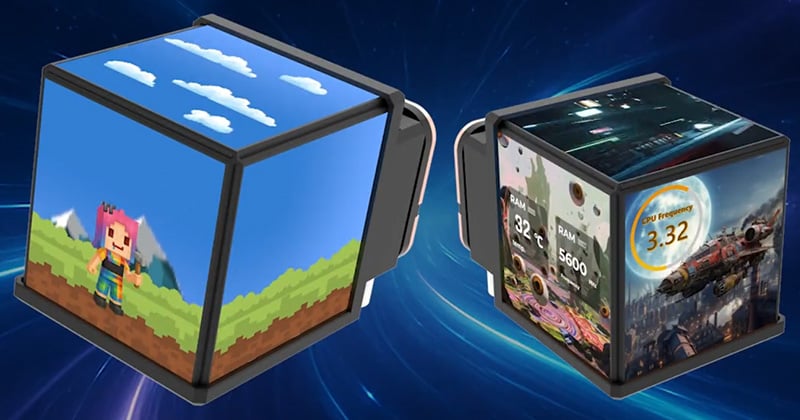 ポンプヘッドに3.95インチの4面LCDパネルを搭載