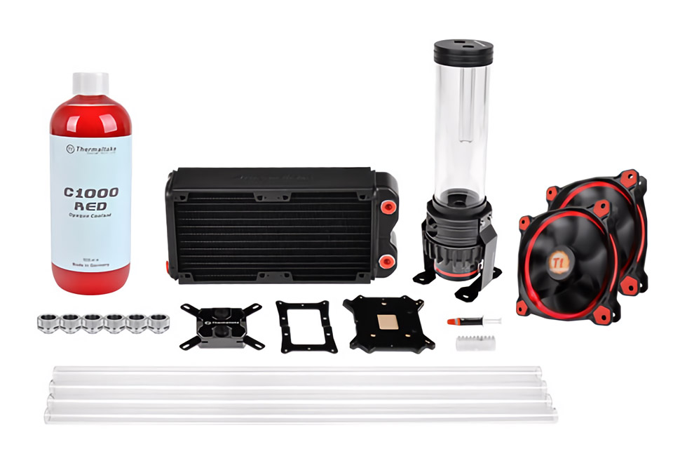 Pacific RL240 D5 Hard Tube Water Cooling Kit | Thermaltake カスタム水冷製品 キット