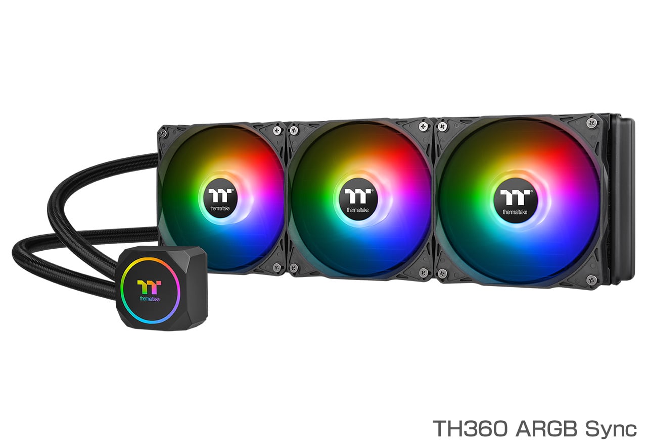 Thermaltake Water 3.0 120 ARGB Sync 一体型水冷CPUクーラー120mm ファン x 1基 FN1281 