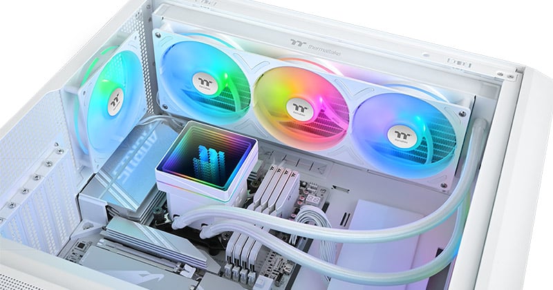 シングルフレーム設計の高性能ファンを搭載