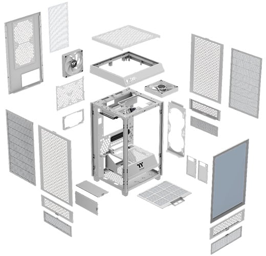 パーツを組み込みやすい「Dismantlable Modular Design」