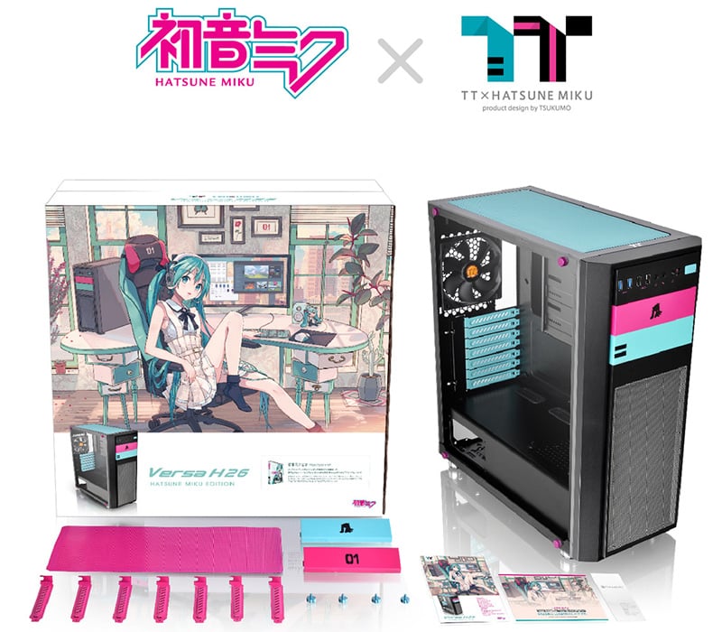 初音ミクとコラボレーションしたTSUKUMO限定モデル