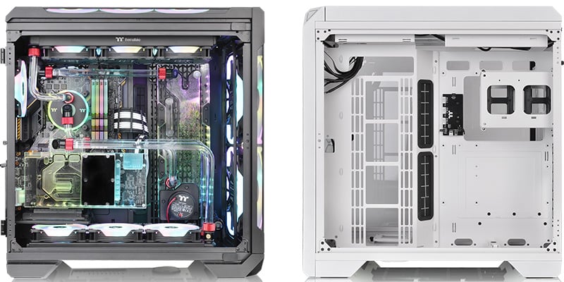 It uses a two-chamber structure that separates the inside of the case