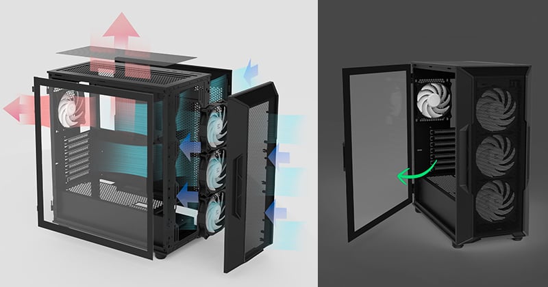 エアフローを重視したフロントデザイン