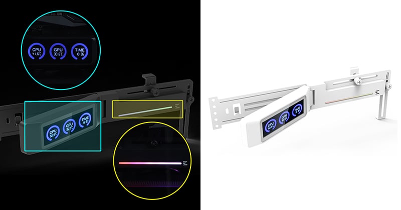 システム情報の表示に対応した液晶ディスプレイを搭載
