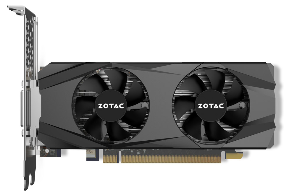 ZOTAC グラフィックカード GeForce GTX 1050Tiロープロ4G