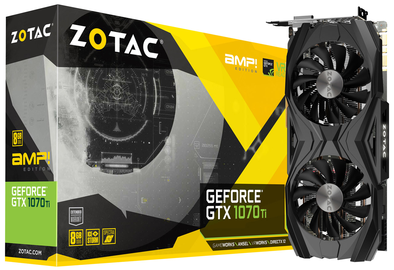 ZOTAC GeForce GTX 1070 Ti AMP Edition | ZOTAC NVIDIA グラフィック 