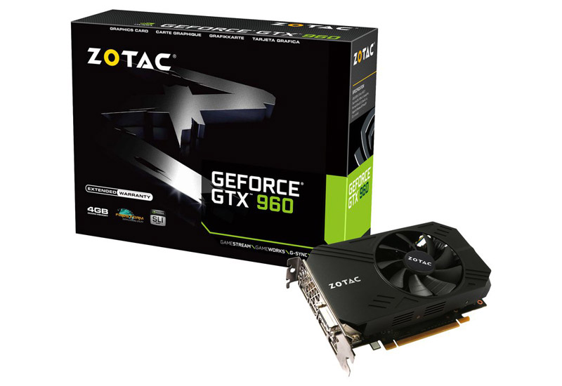 ZOTAC Geforce GTX 960 Single Fan 4GB | ZOTAC NVIDIA グラフィック 