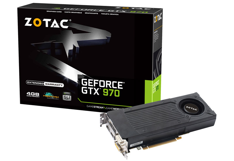 ZOTAC GTX970 稼働品　ファン無し