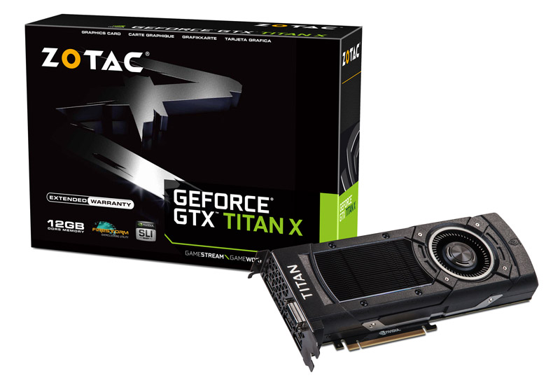 ZOTAC GeForce GTX TITAN X | ZOTAC NVIDIA グラフィックボード ...