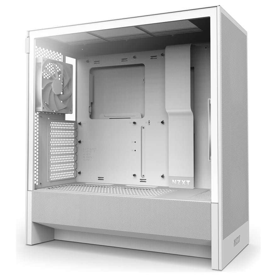 PCケース(自作PC用) NZXT H5 Flow v2 White CC-H52FW-01 NZXT CC-H52FW-01 H5 Flow 2024 Mid-Tower Case White