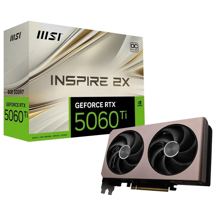 GeForce RTX 5060 Ti 8G INSPIRE 2X OC | MSI グラフィック