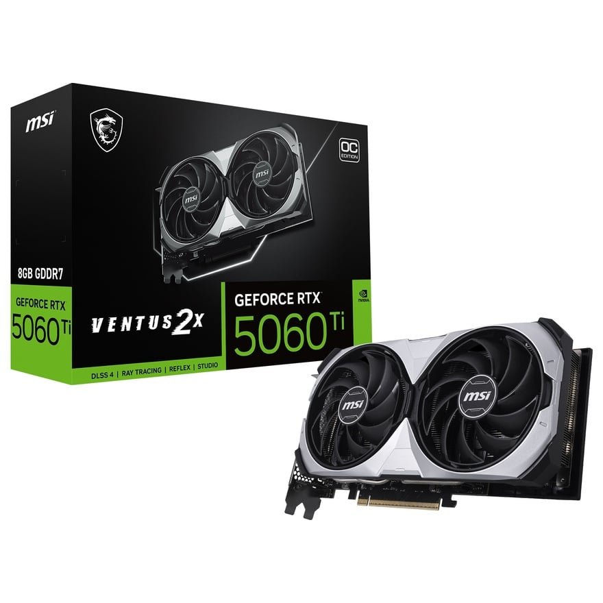 グラフィックボード・グラボ・ビデオカード MSI GeForce RTX 5060 8G VENTUS 3X OC MSI GeForce RTX™ 5060 8G VENTUS 3X OC