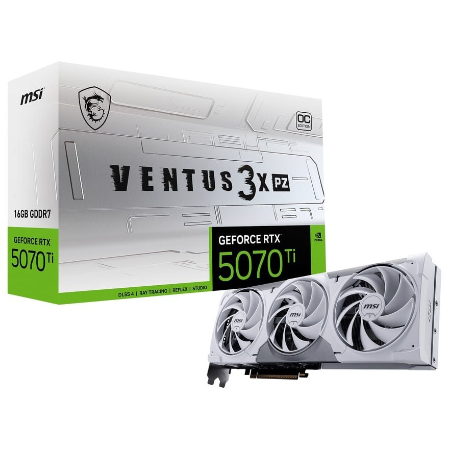 グラフィックボード・グラボ・ビデオカード MSI RTX 5070 Ti 16G VENTUS 3X OC GeForce RTX 5070 Ti 16G VENTUS 3X PZ OC | MSI グラフィックボード