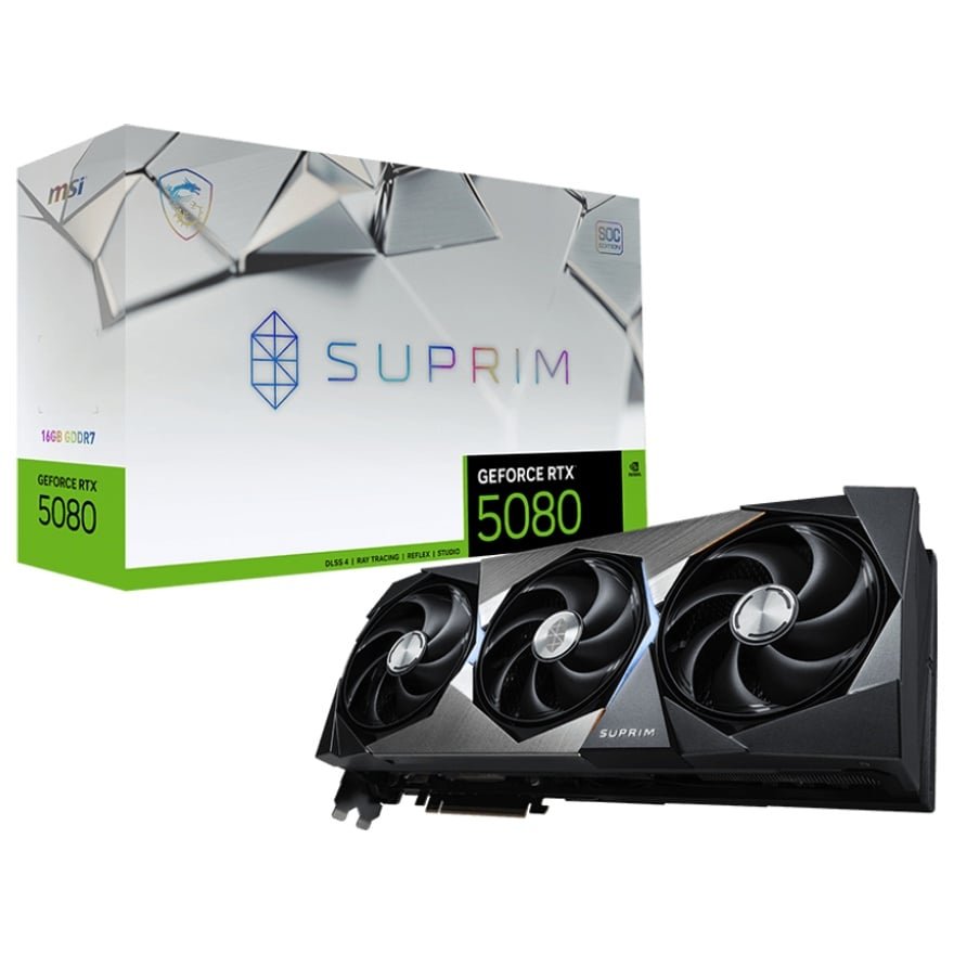 中古　MSI GEFORCE RTX 5080 グラフィックボード MSI GeForce RTX 5080 16G GAMING TRIO OC ブラック