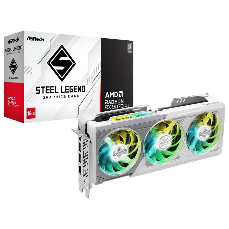Radeon RX 9070 XT Steel Legend 16Gシリーズ | ASRock