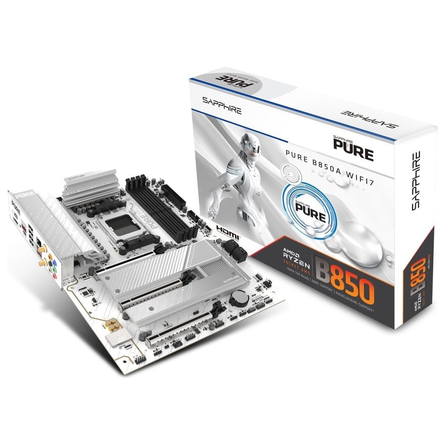マザーボード B850m PURE WIFI + Ryzen 5 7600 sapphire-pure-b850a-