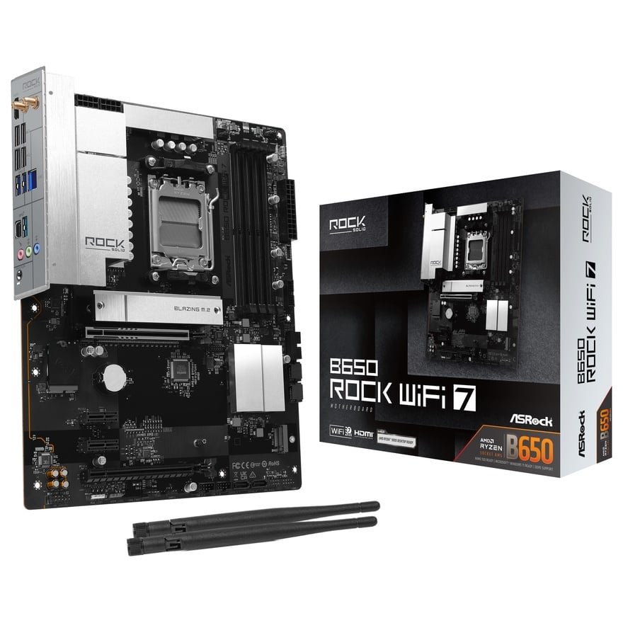 B650 Rock WiFi 7 | ASRock マザーボード AMD B650チップセット | 株式