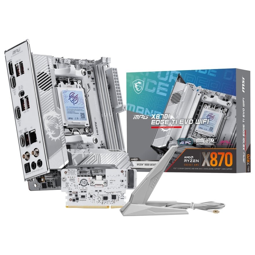【新品】9800X3D &高騰中MSI X870E EDGE白マザボ 最強セット MPG X870I EDGE TI EVO WIFI | MSI マザーボード AMD X870E/X870チップ