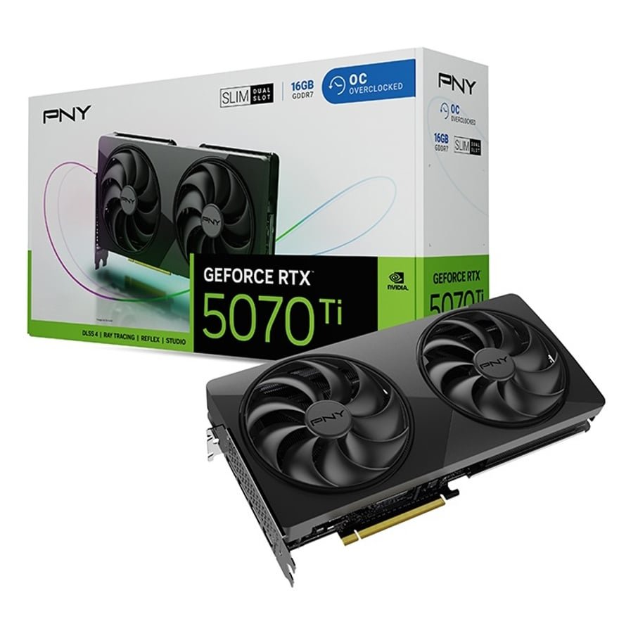 PNY GeForce RTX 5070 Ti 16GB OC SLIM | PNY グラフィックボード