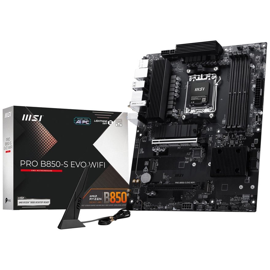 PRO B850-S EVO WIFI | MSI マザーボード AMD B850チップセット | 株式