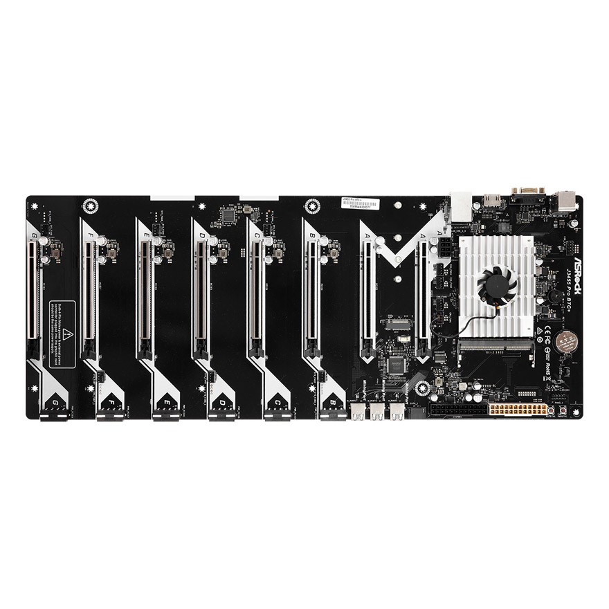 マイニング用マザーボード ASRock J3455 Pro BTC+ CPU付 J3455 Pro BTC+ | ASRock(アスロック) Intel J3455搭載