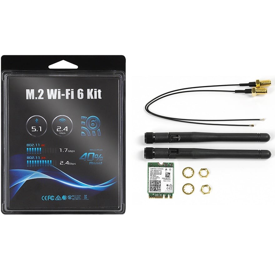 ASRock M.2 WiFi 6E kit R2.0 WiFiカードセット