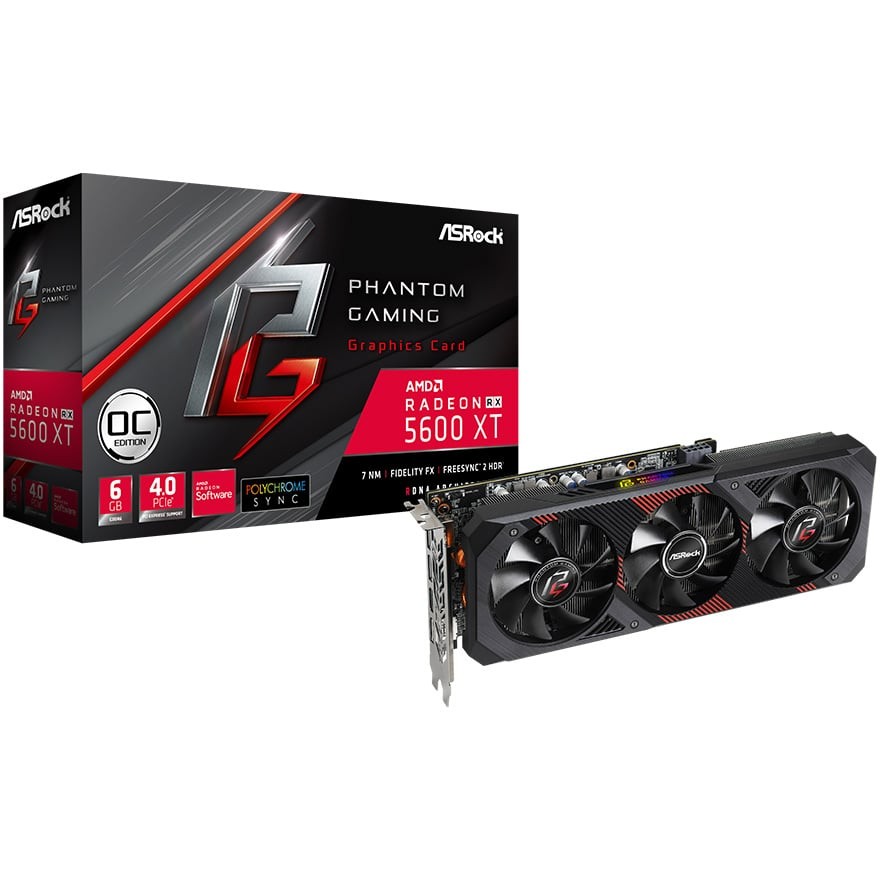 Radeon RX 5600 XT Phantom Gaming D3 6G OC | ASRock グラフィック