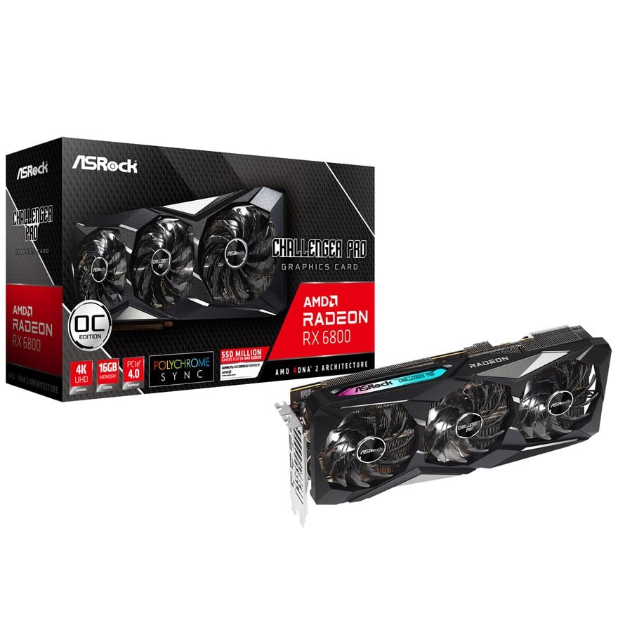 Radeon RX 6800 Challenger Pro 16G OC | ASRock グラフィックボード