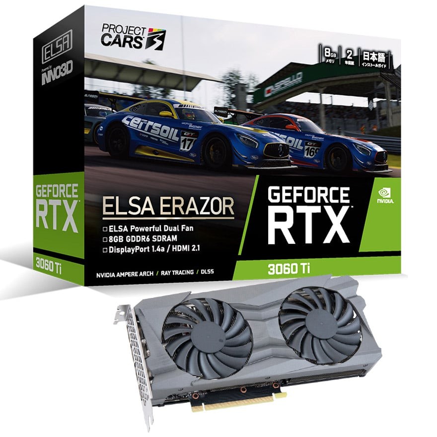 ELSA RTX 3060ti LHR 保証内