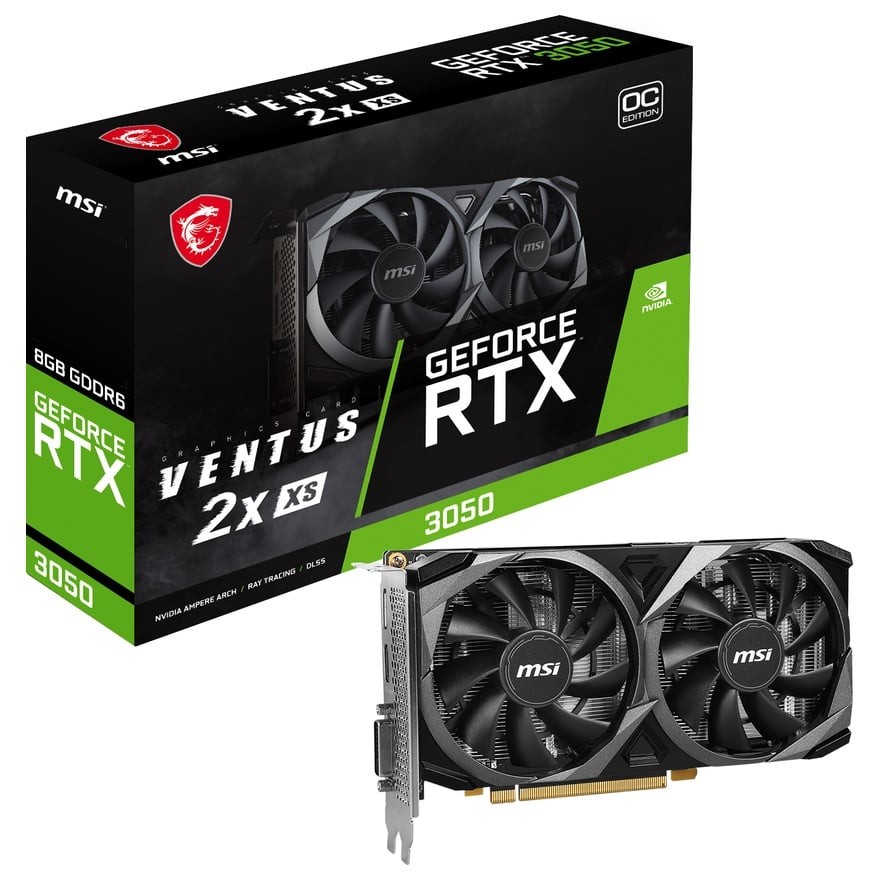 GeForce RTX 3050 VENTUS 2X XS 8G OC | MSI グラフィックボード