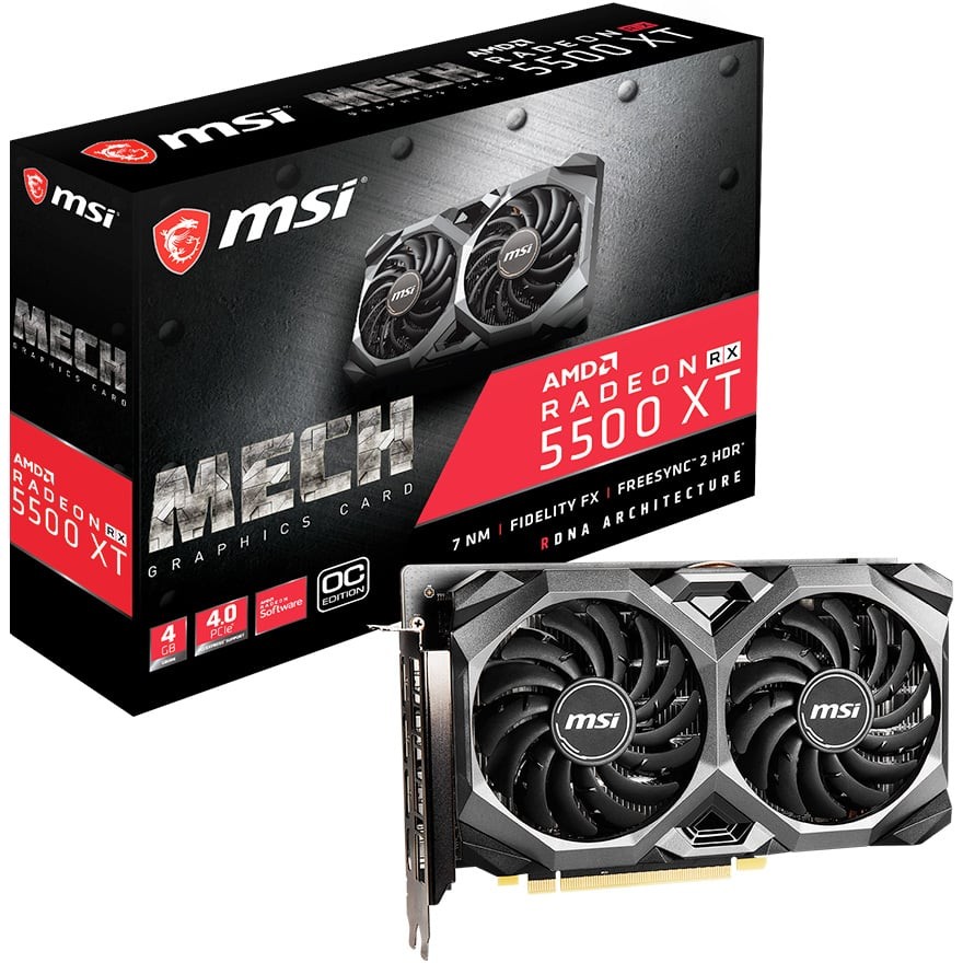 Radeon RX 5500 XT MECH 4G OC | MSI グラフィックボード RADEON RX
