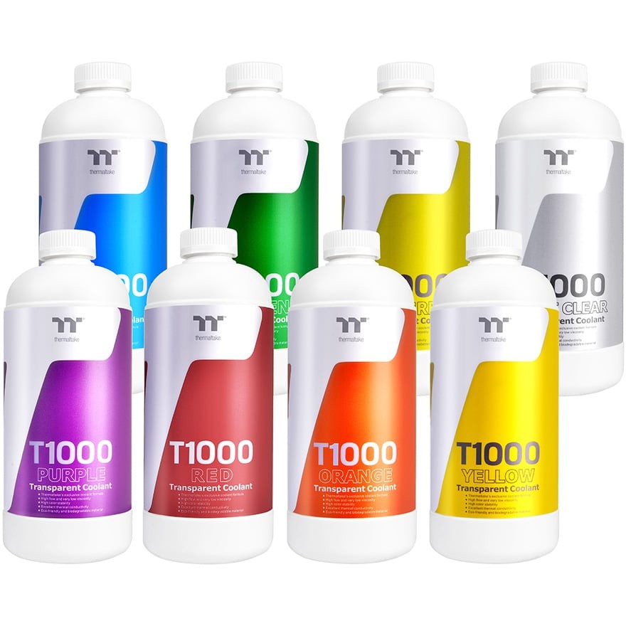 T1000 Transparent Coolantシリーズ | Thermaltake カスタム水冷製品