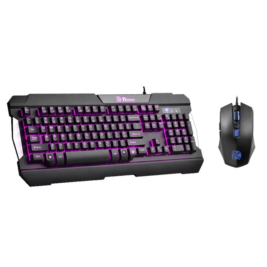 【購入者様決定】デスクトップPC、キーボード＆マウス、各種ケーブルセット COMMANDER COMBO Multi Light | Tt eSPORTS ゲーミングキーボード