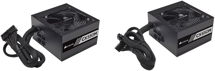 CORSAIR CX550M、CX650M 製品画像