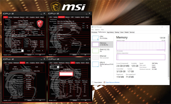 Intel i5-9400f  MSI Z390-A PRO  メモリ32GB